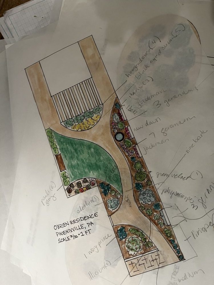 Lasting Landscapes by Carol design drawing