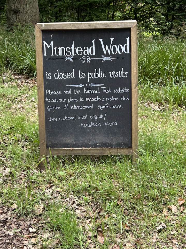 Lasting Landscapes by Carol mustead wood sign saying its not open to public